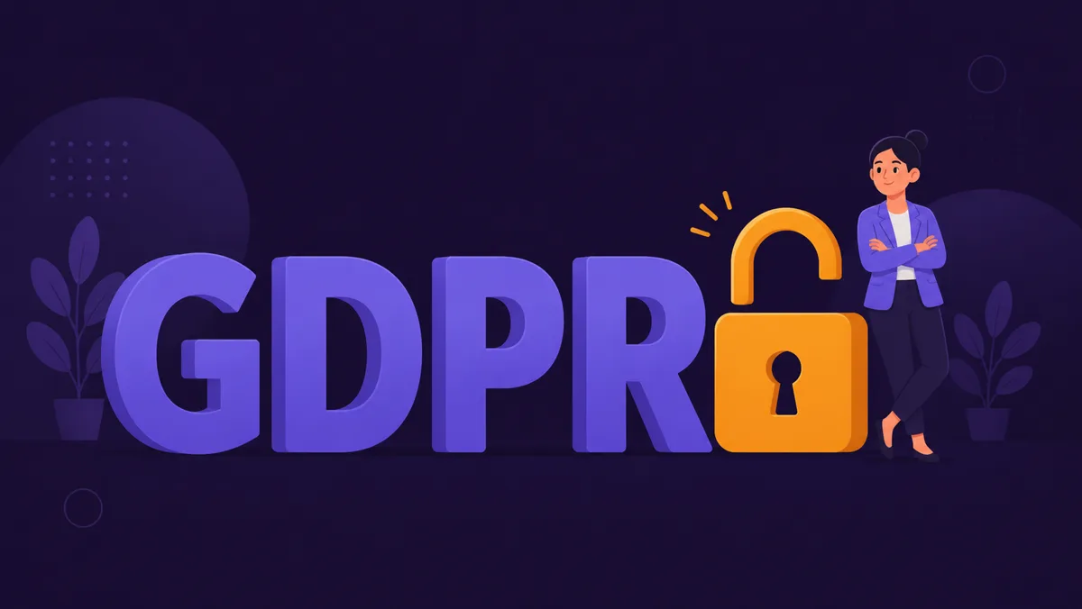 Small-business owner reviewing a European data-protection checklist